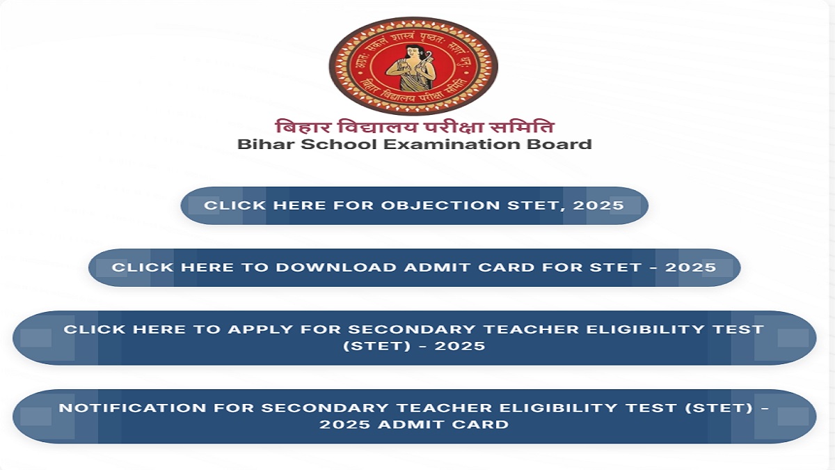 Bihar STET Answer Key 2025 at bsebstet.org, Download STET Paper 1 and 2 Response Sheet PDF - Link Here Soon