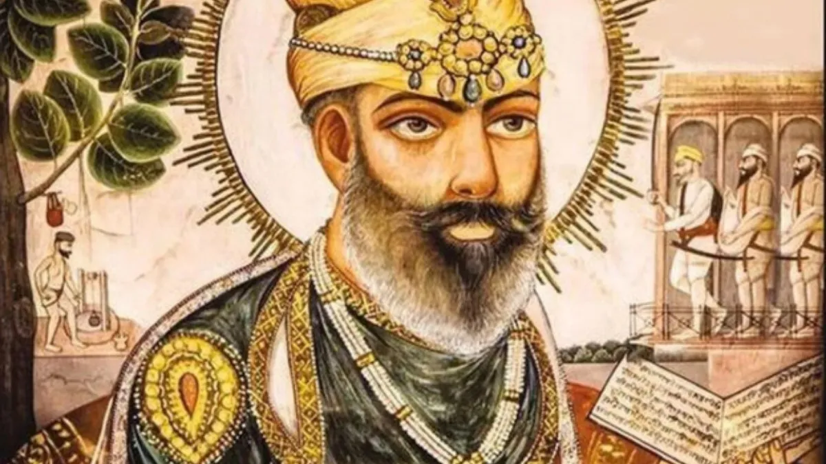 Guru Tegh Bahadur was the ninth guru of the Sikh religion. Image Courtesy - Britannica