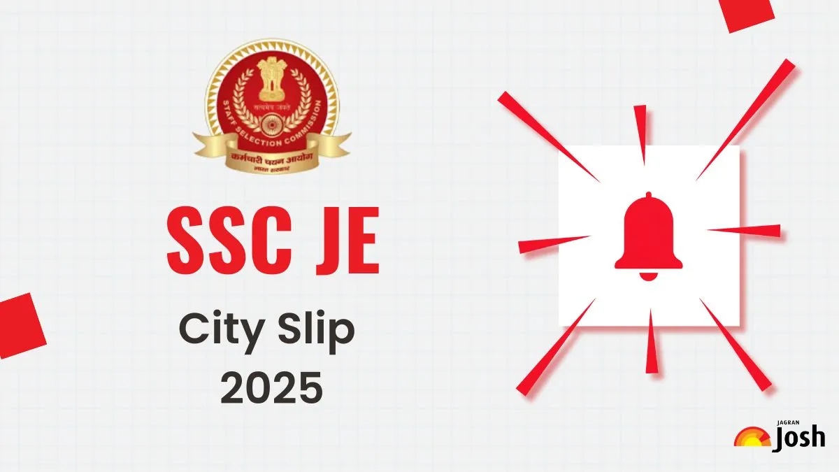 SSC JE City Slip 2025