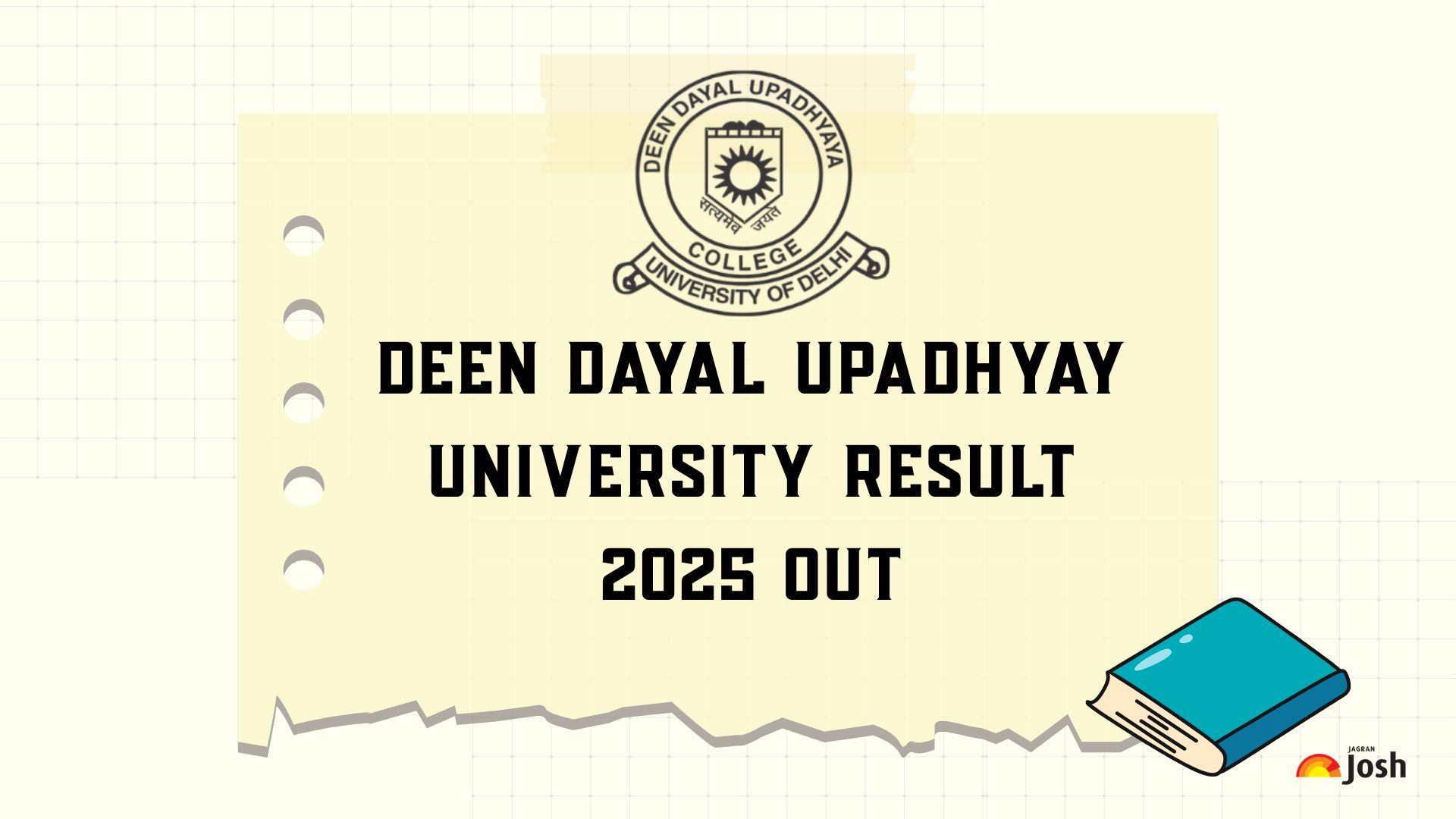 Deen Dayal Upadhyay University Result 2025 OUT: BA, B.Com, B.Sc सहित अन्य कोर्स के रिजल्ट जारी, ये रहा Direct Link