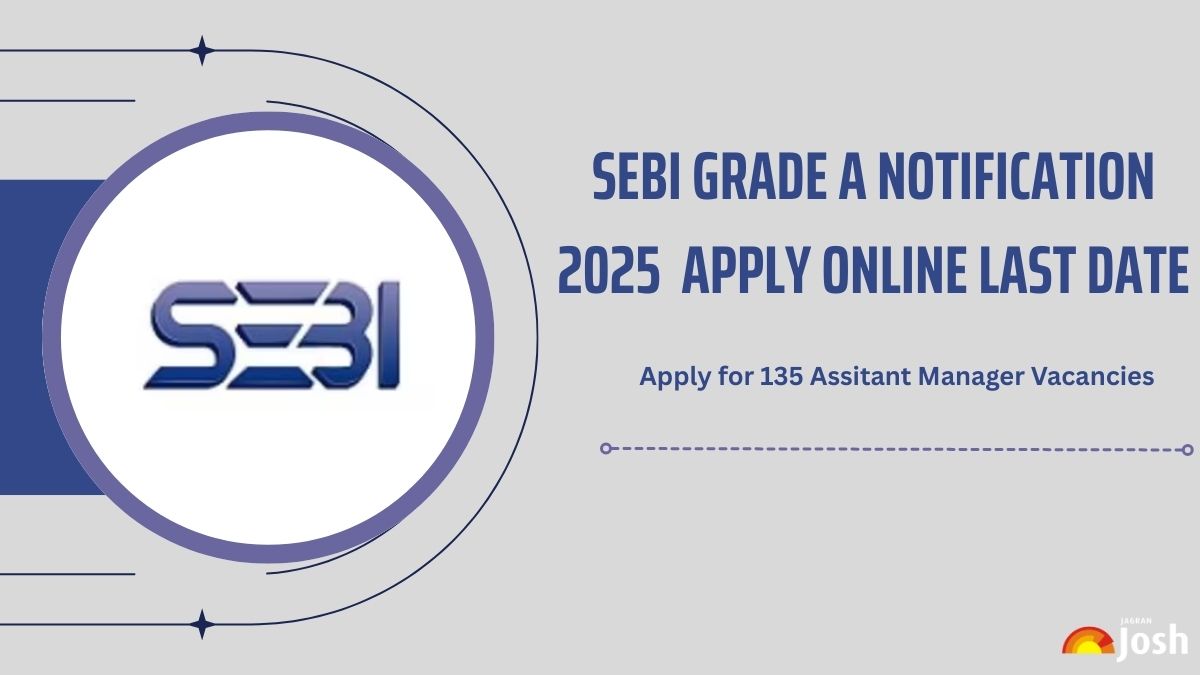 SEBI Grade A Apply Online 2025 Last Date Soon - Register Now for 135 Vacancies at sebi.gov.in