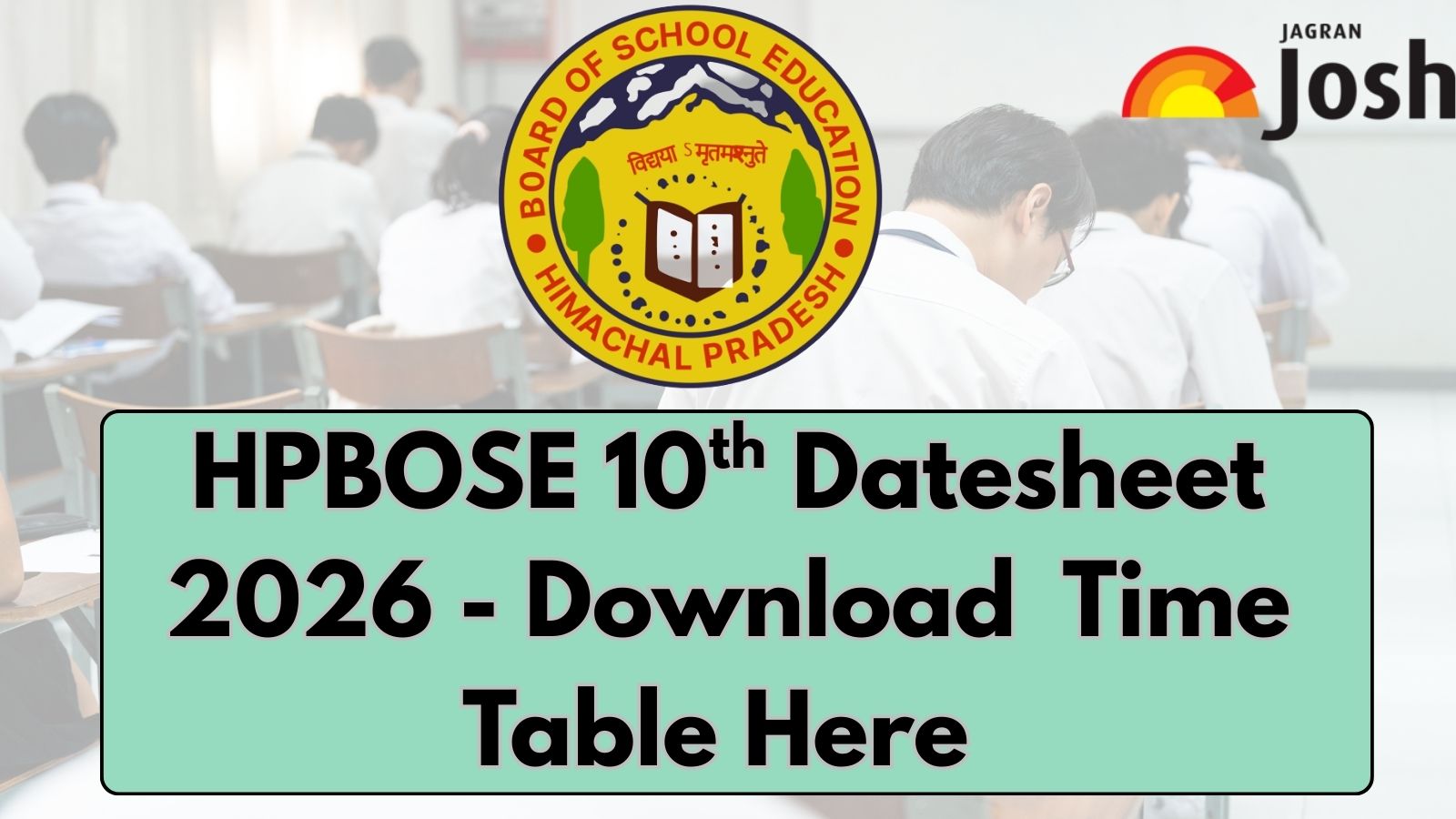 HPBOSE 10th Date Sheet 2026: Download Himachal Pradesh HP Board Class 10 Time Table PDF