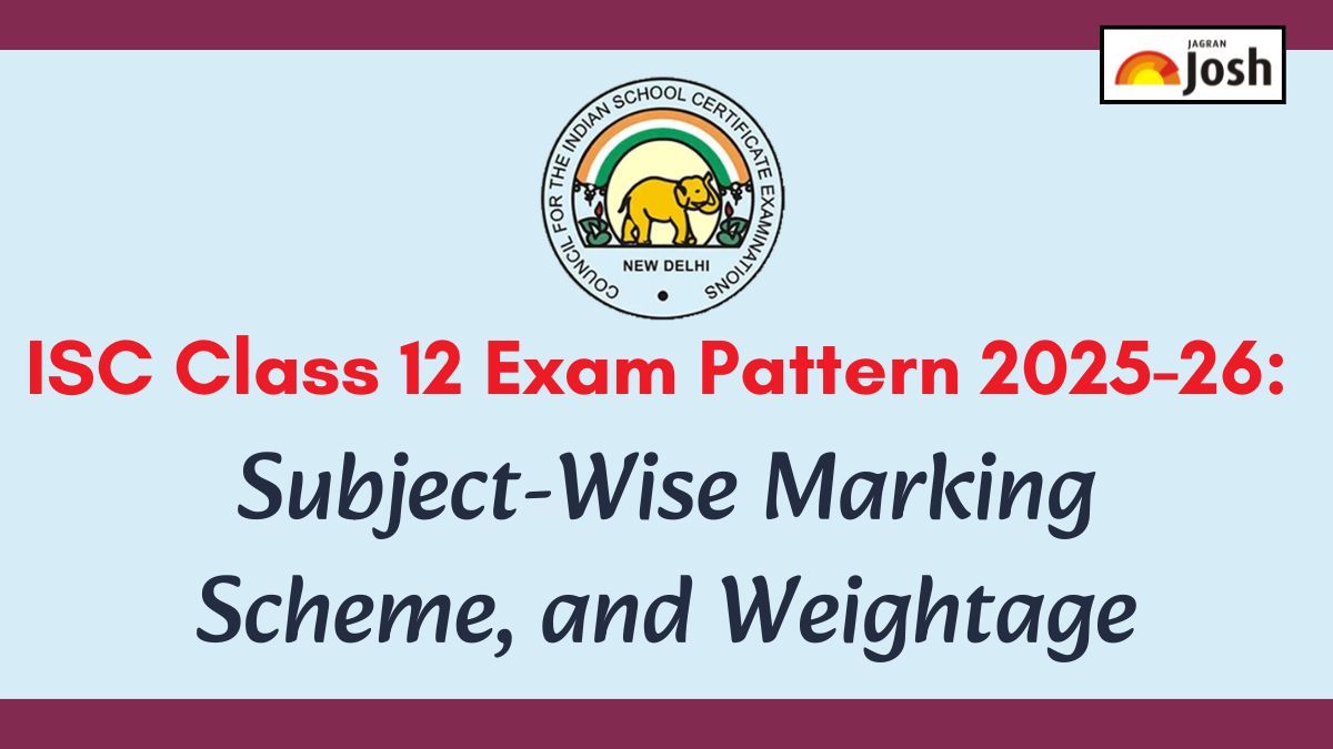 ISC Class 12 Exam Pattern 2025-26: Subject-Wise Question Paper Format, Marking Scheme, and Weightage