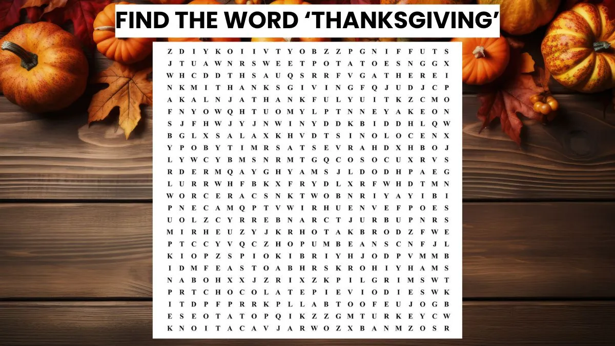 Find the word 'THANKSGIVING' in this puzzle.
