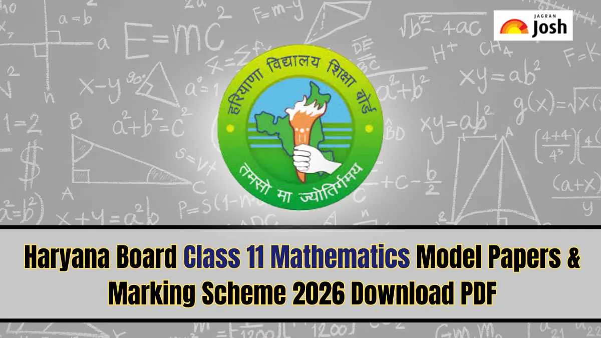 Haryana Board HBSE Class 11 Mathematics Model Paper with Marking Scheme 2026: Download PDF