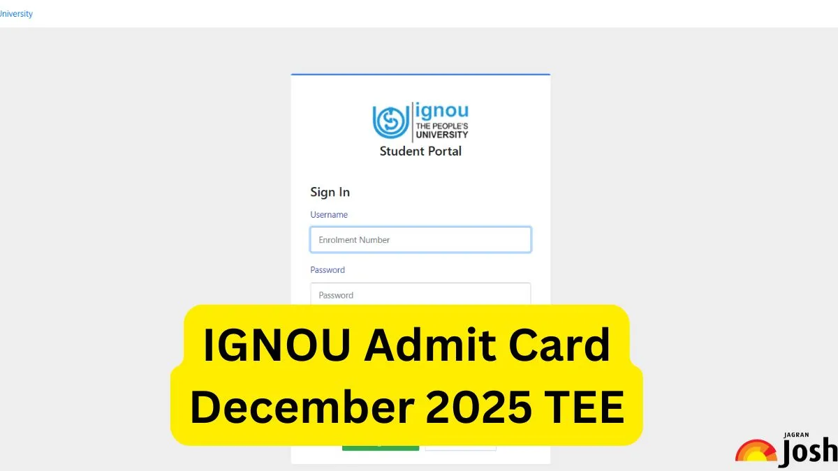 IGNOU December 2025 TEE Admit Card