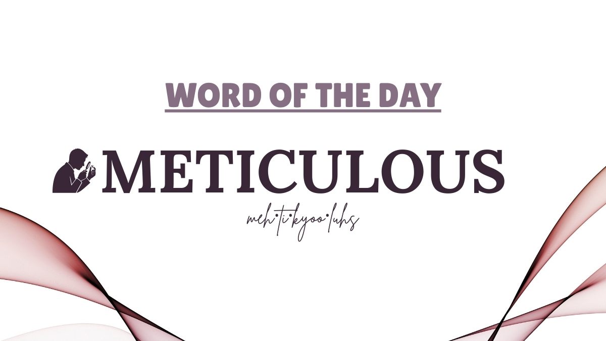 Word of the Day: Meticulous