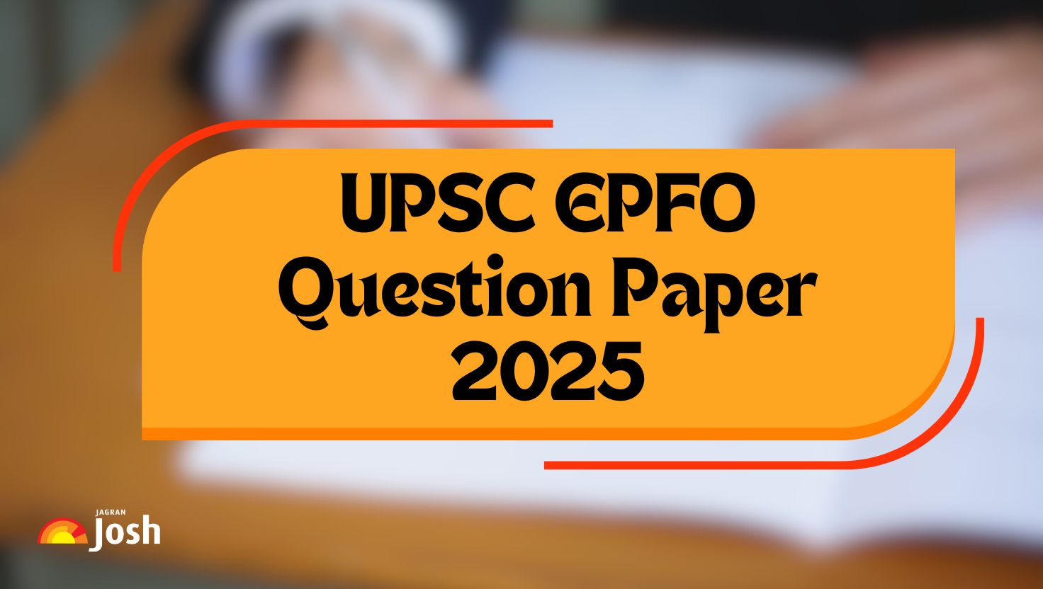 UPSC EPFO Question Paper 2025 OUT: Download APFC Question Paper PDF for November 30th Exam