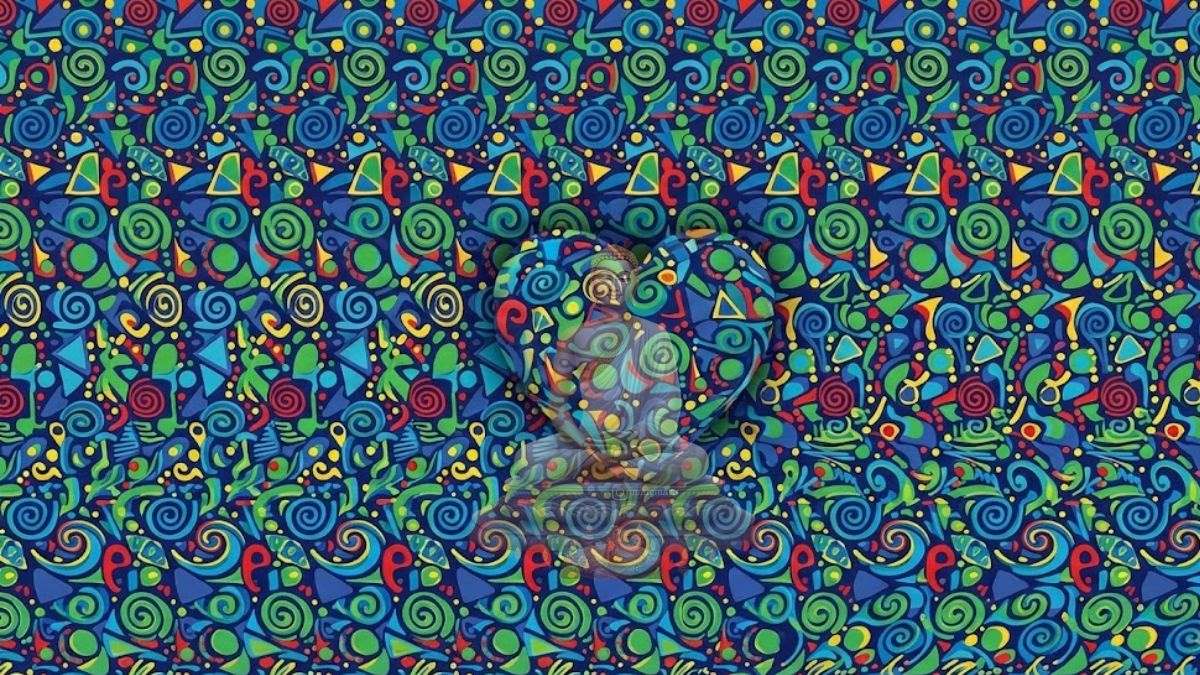 99% can see only the deep-focus pattern, but only 1% can see the Hidden Figure in this 3D Stereogram Optical Illusion