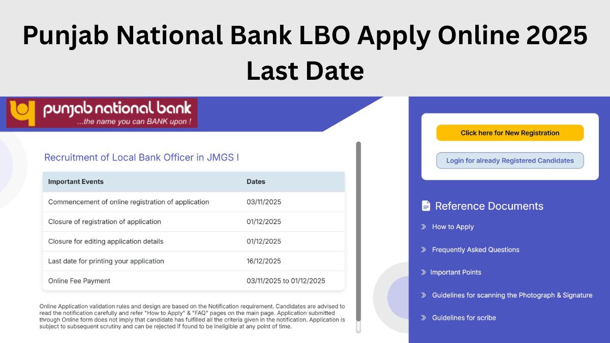 PNB Recruitment 2025: Apply for 750 Local Bank Officer Posts at pnb.bank.in – Last Date Today