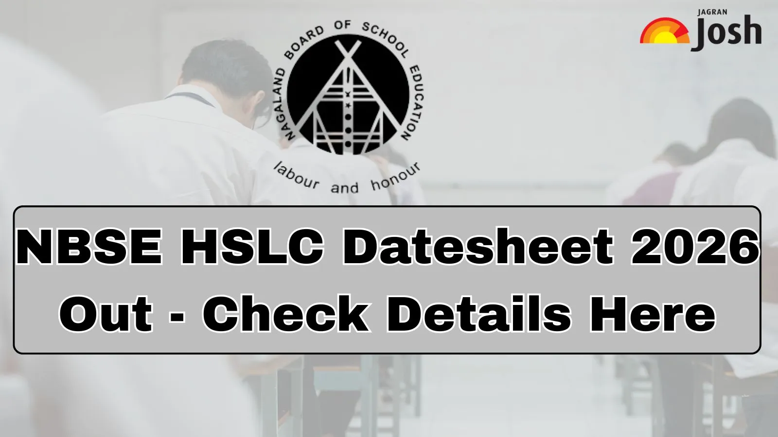 NBSE HSLC Routine 2026 Released