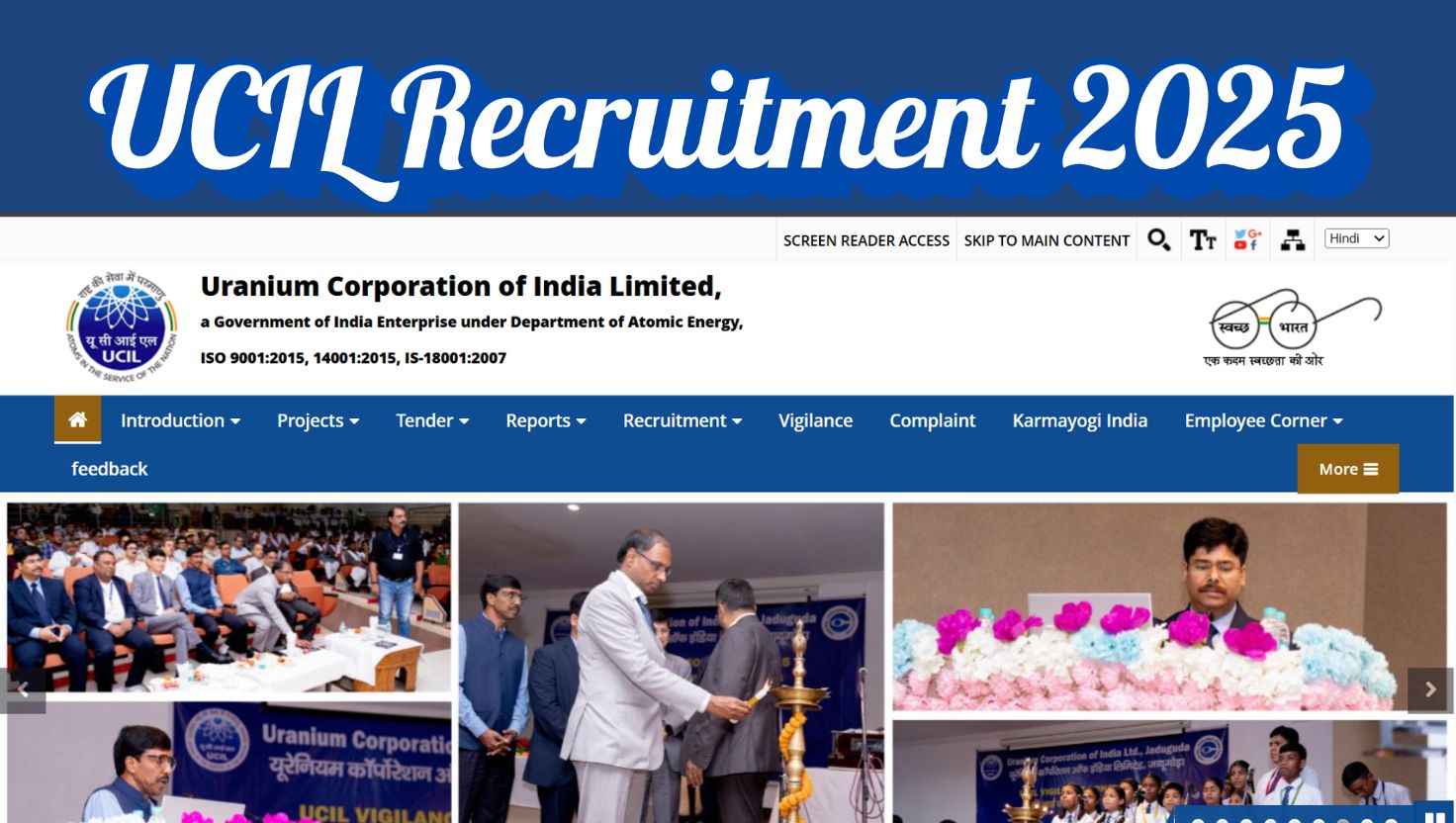 UCIL Recruitment 2025: Apply Online for 107 Posts, Official Website link; Steps to Apply Online