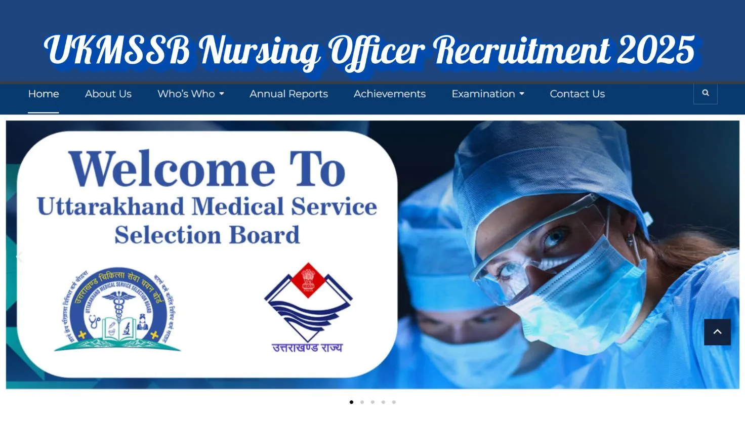 UKMSSB Nursing Officer Recruitment 2025