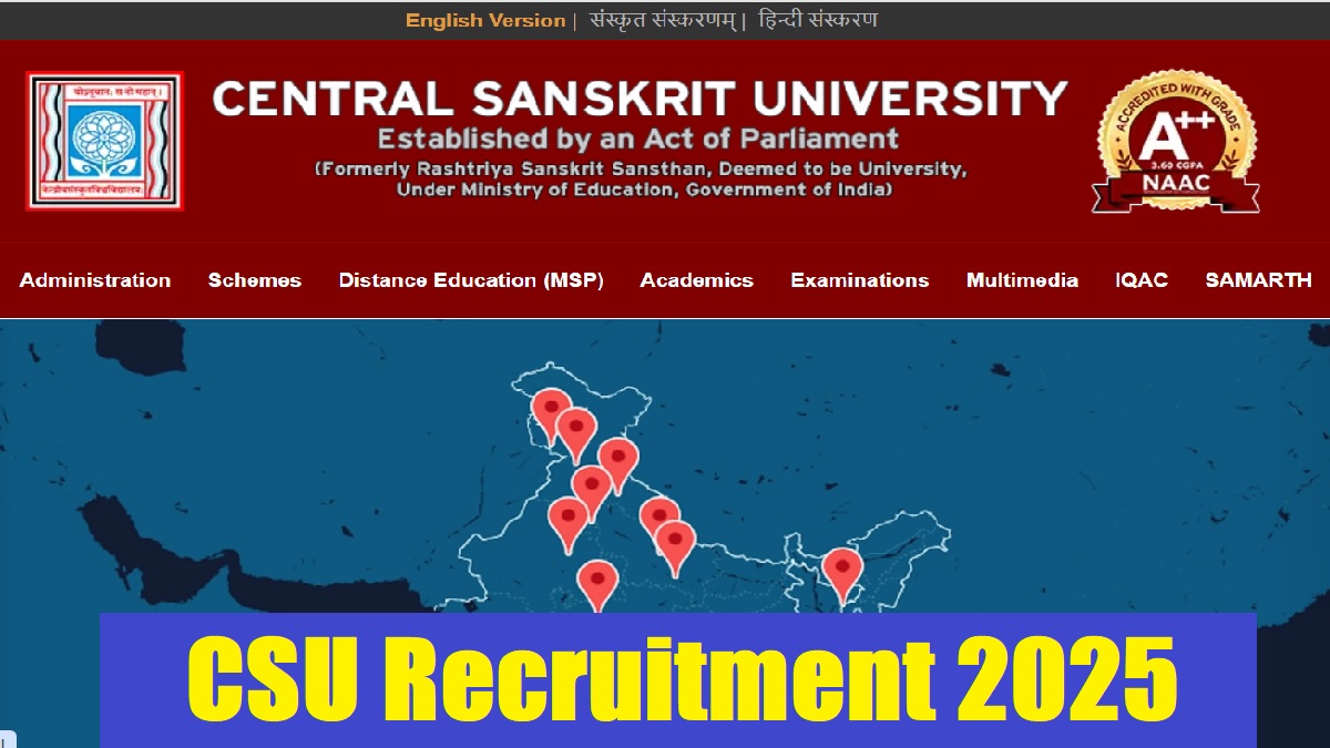 CSU Recruitment 2025: Applications Invited For Teaching And Other Posts, Check Eligibility, Selection Process and others