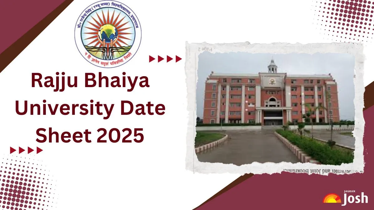 Rajju Bhaiya University Date Sheet 2025