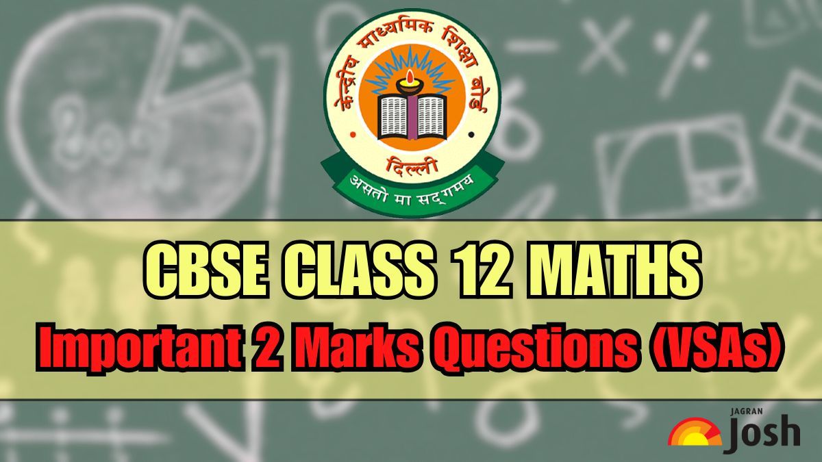 CBSE Class Class 12 Maths 2 Marks Important Questions for 2026 Board Exam