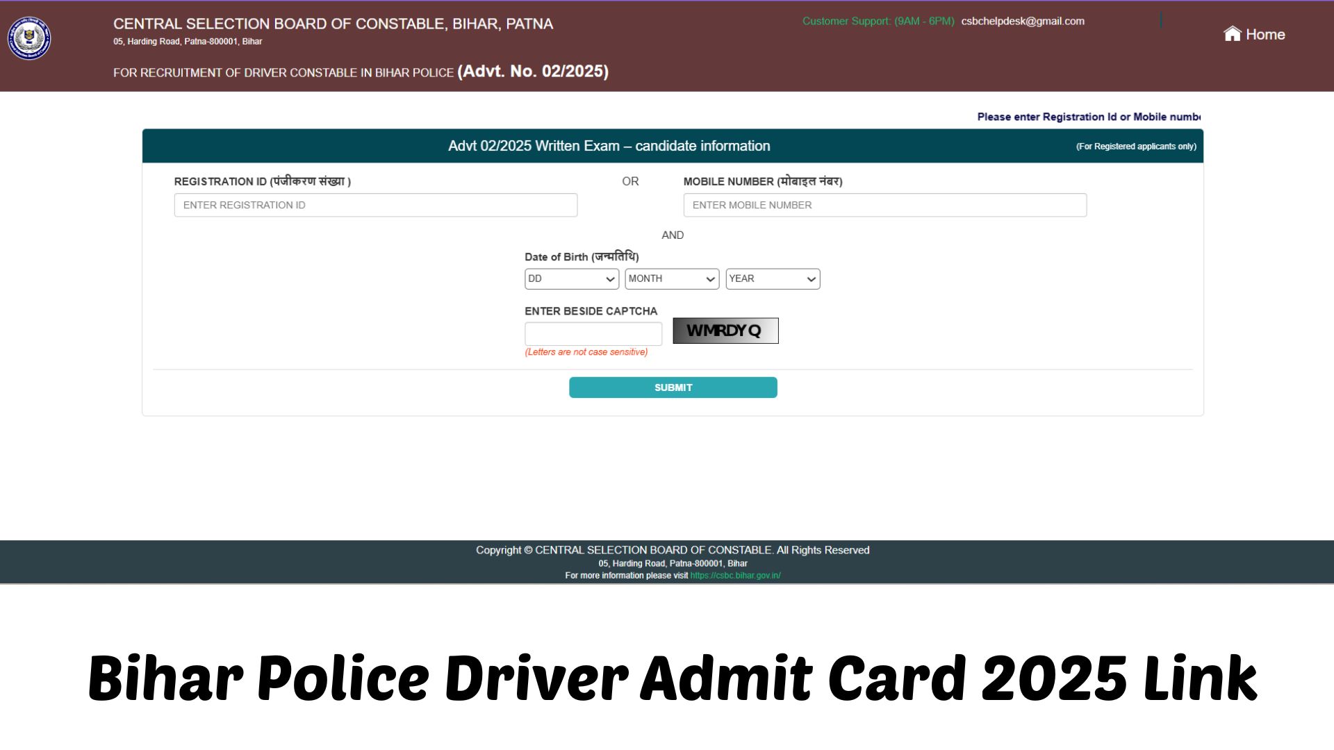 Bihar Police Driver Admit Card 2025 OUT: बिहार पुलिस ड्राइवर एडमिट कार्ड जारी, ये रहा हॉल टिकट लिंक