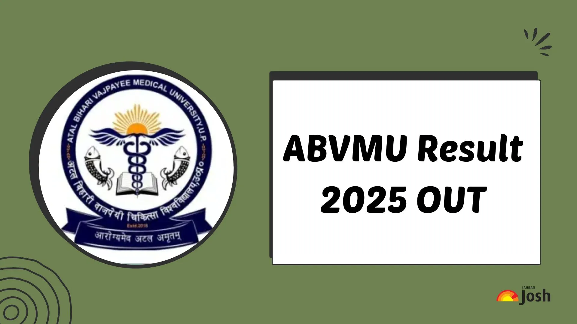 ABVMU Result 2025 OUT