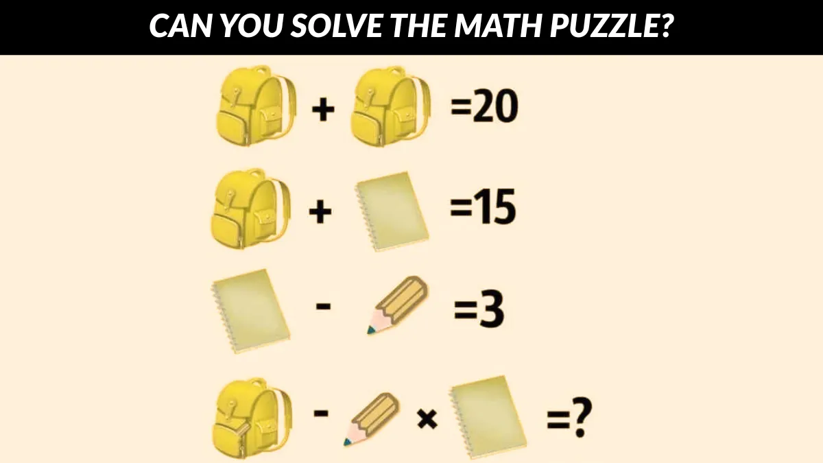Can you solve the math puzzle?