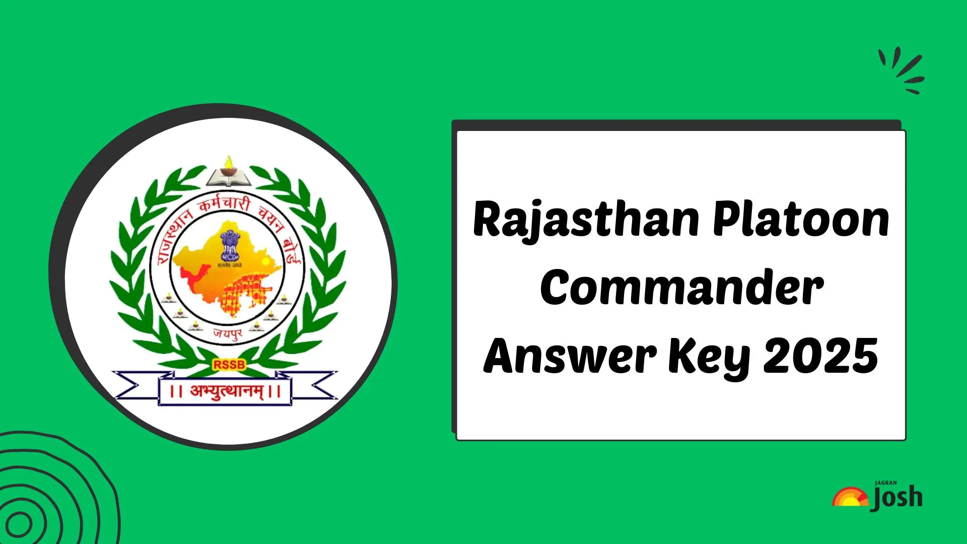 Rajasthan Platoon Commander Answer Key 2025