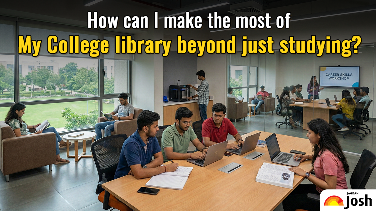 How can I make the most of my college library beyond just studying?