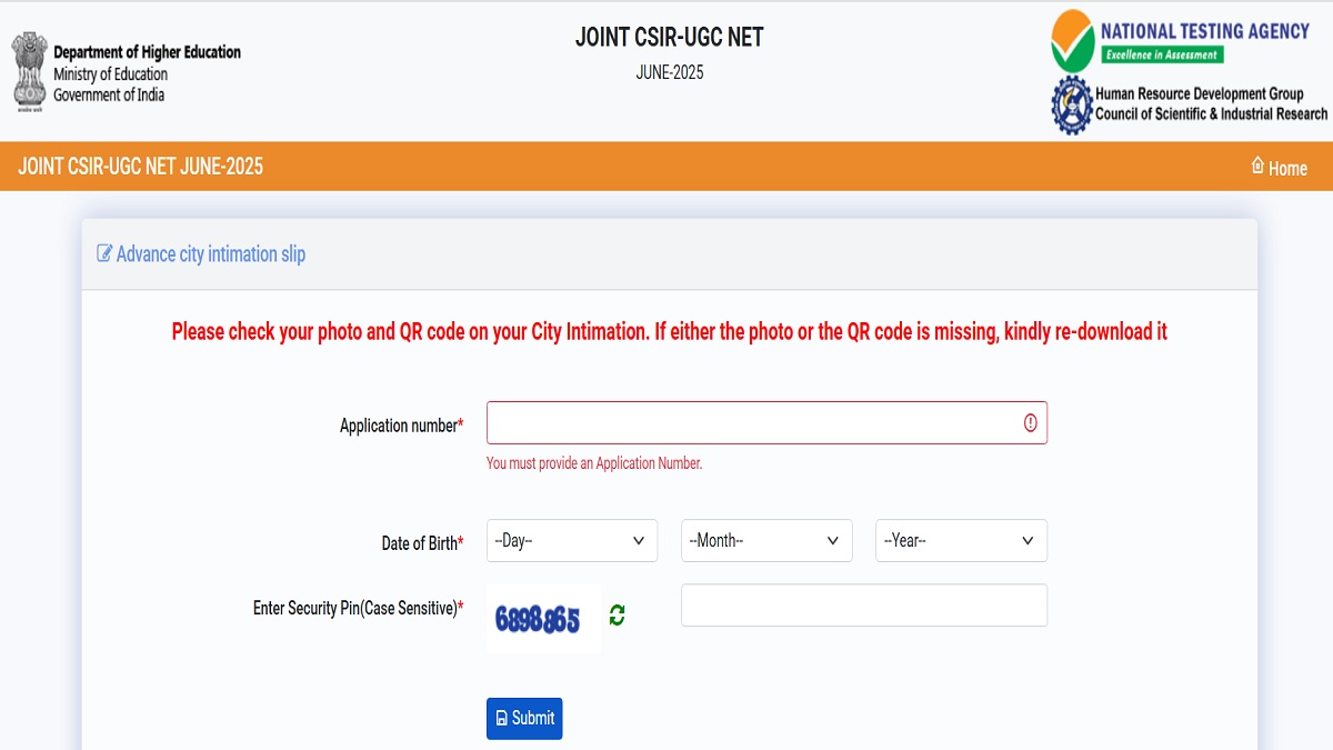 CSIR NET December 2025 Admit Card Soon, City Intimation Slip OUT at csirnet.nta.nic.in - Download Link Here