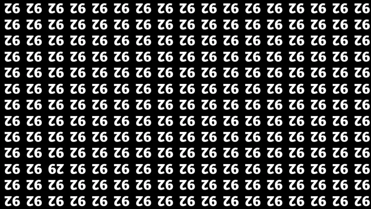 Find the number 29 among inverted 92s.