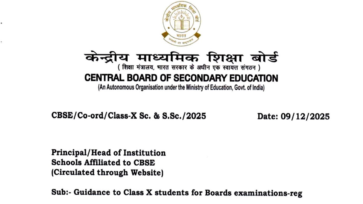 CBSE 10th Exam 2026: Board Issues Guidelines for Science and Social Science Exam, Check Details Here