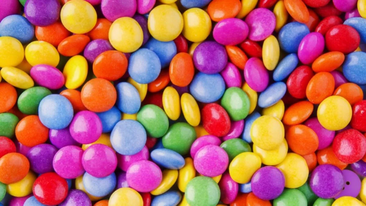 Spot the Hidden Button Among the Colourful Candies