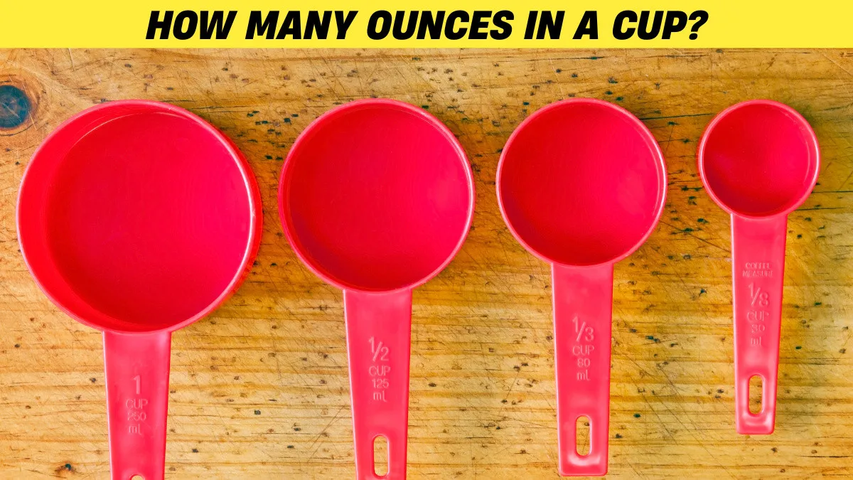 How many ounces in a cup?