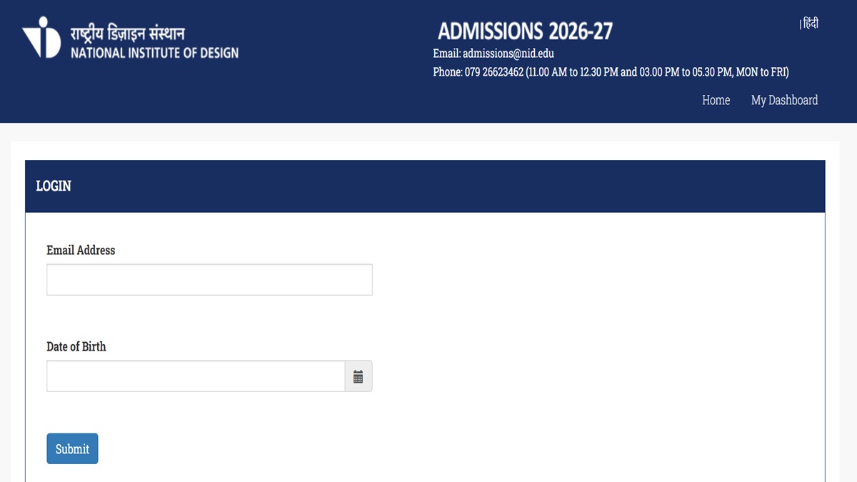 National Institute of Design (NID) Admit Card 2026 Released: Download DAT Prelims Hall Ticket at admissions.nid.edu/NIDA2026