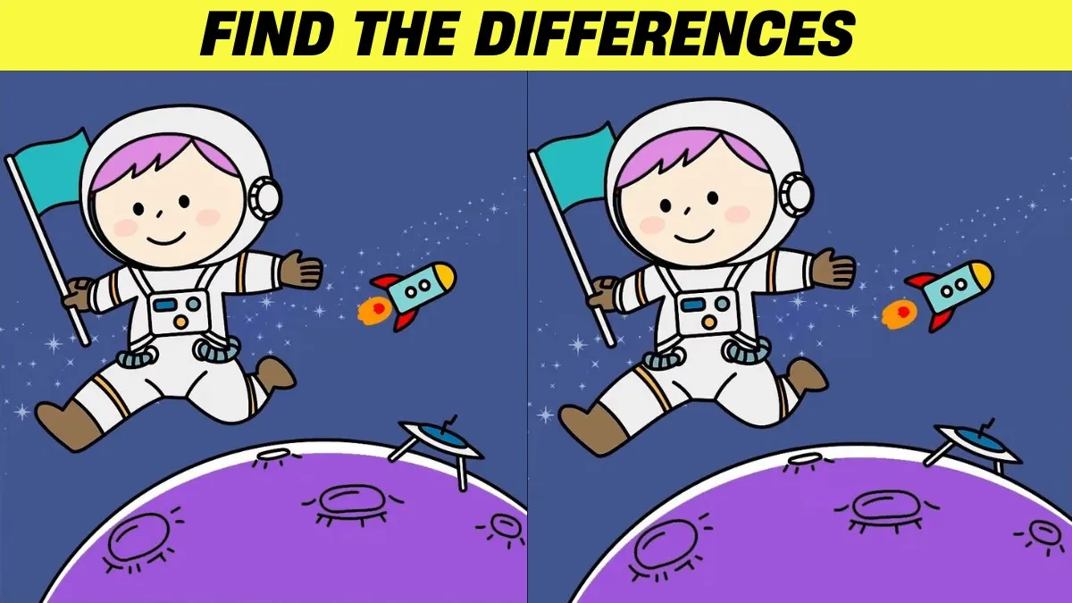 Spot the differences astronaut pictures