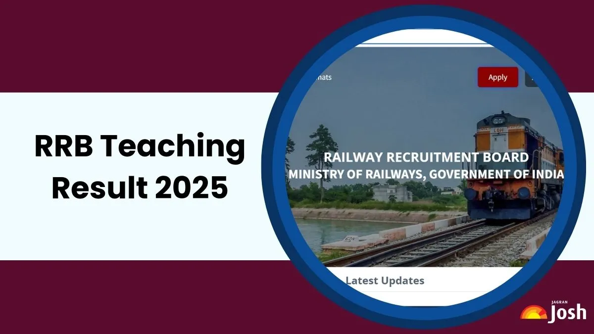 RRB Railway Teacher Result OUT 2025: रेलवे शिक्षक भर्ती परीक्षा का परिणाम जारी, यहाँ देखें Result PDF