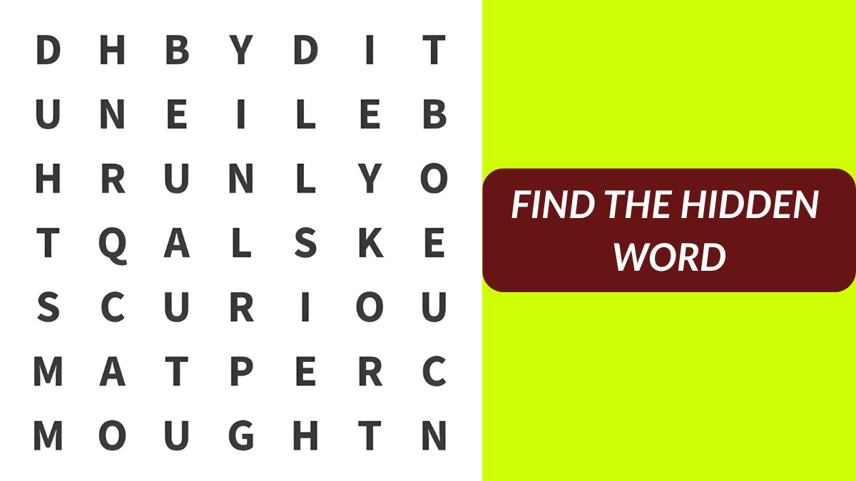 Word Puzzle: Can you spot the hidden word in 7 seconds?
