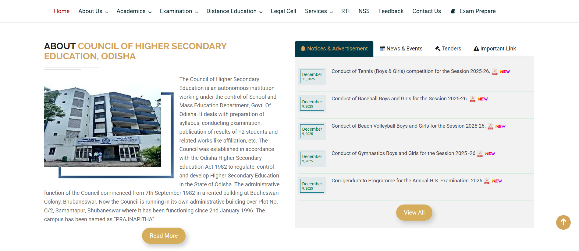 CHSE Odisha, is expected to release the Class 12th Exam 2026 admit cards today, December 15.