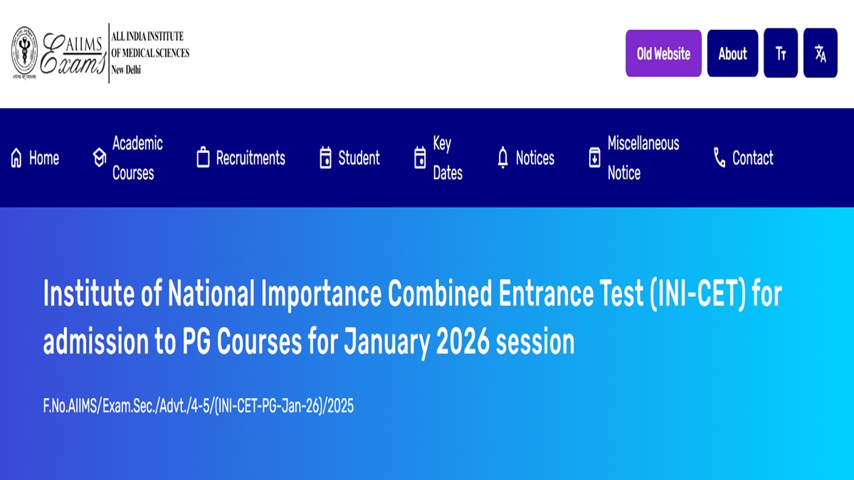 AIIMS INI CET 2025 Round 1 Allotment Result Today