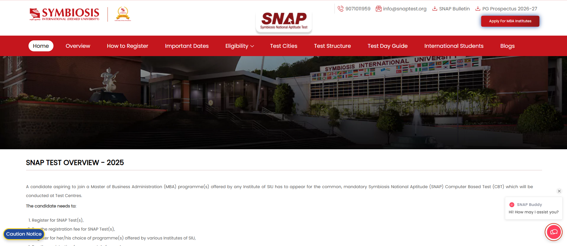 SNAP 2025 results will be released by Symbiosis International University on January 9, 2026.