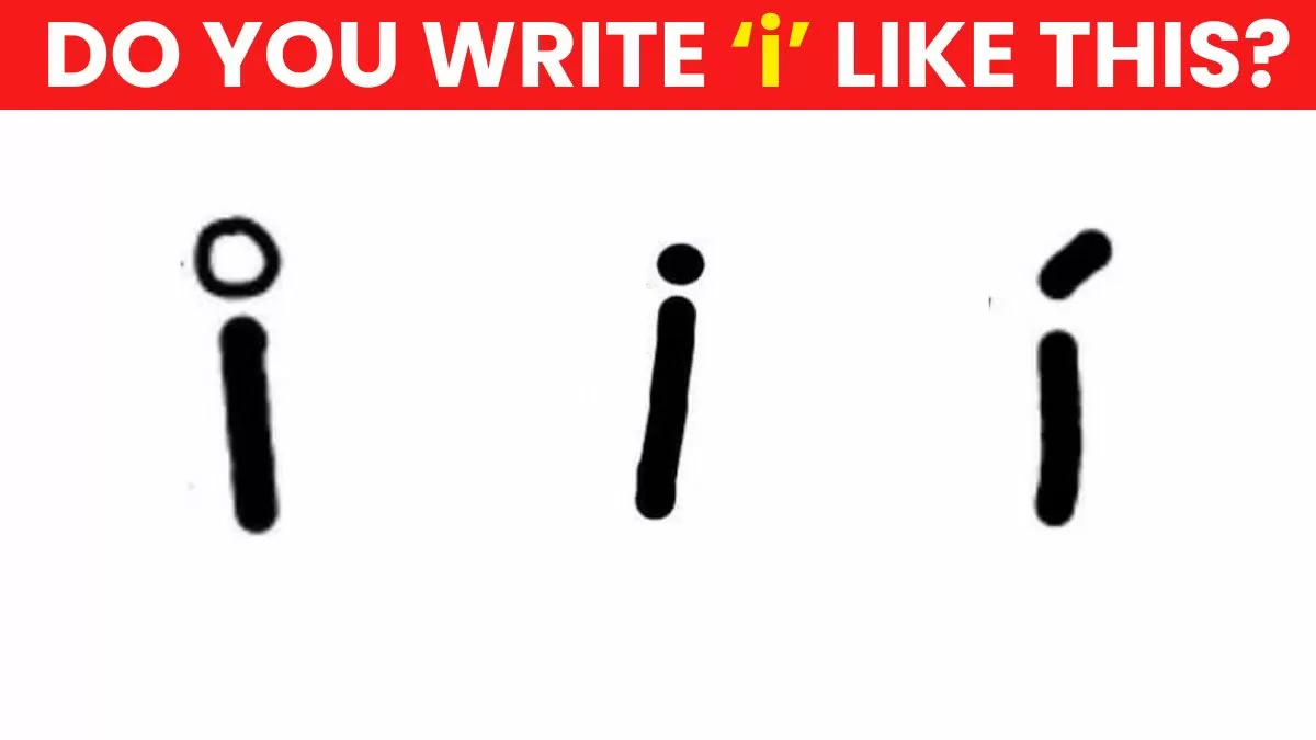 Way You Dot Your 'i' Personality Test