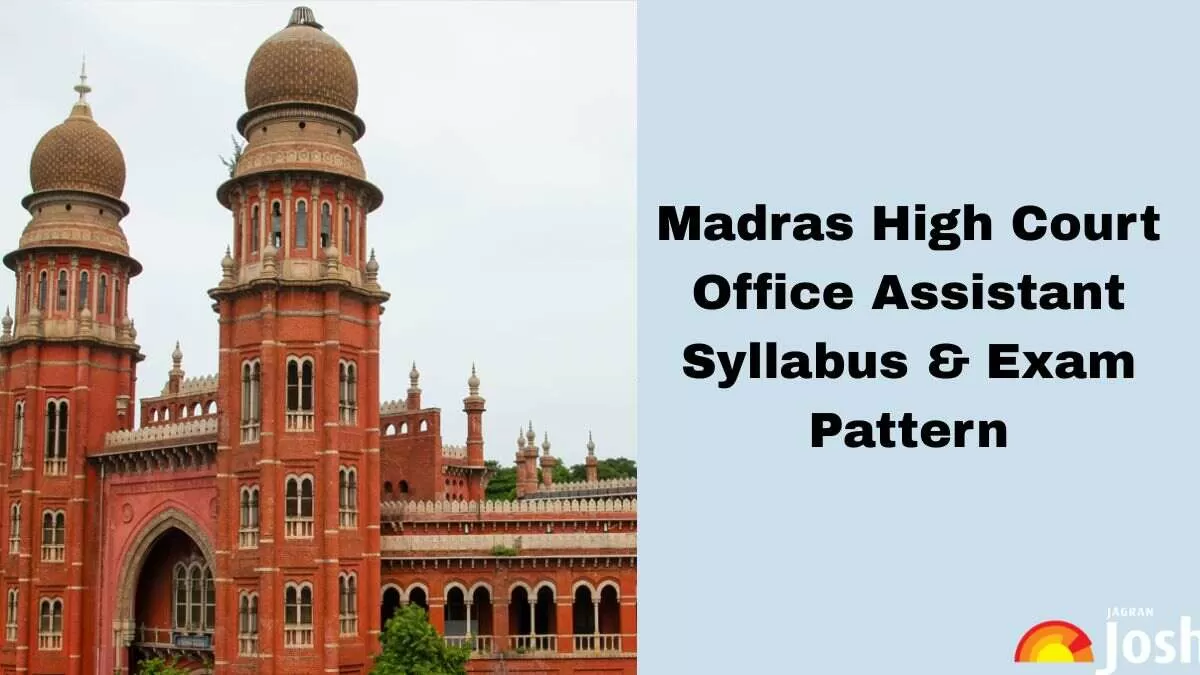 Madras High Court Office Assistant Syllabus and Exam Pattern 2025, Download PDF