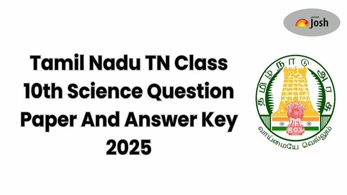 TN Class 10th Science Question Paper And Answer Key 2025