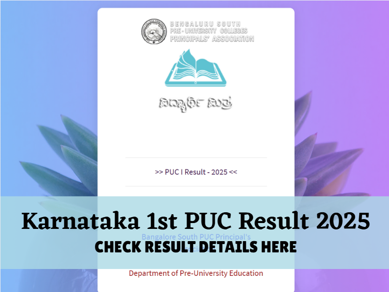 KSEAB 1st PUC Result Details here.