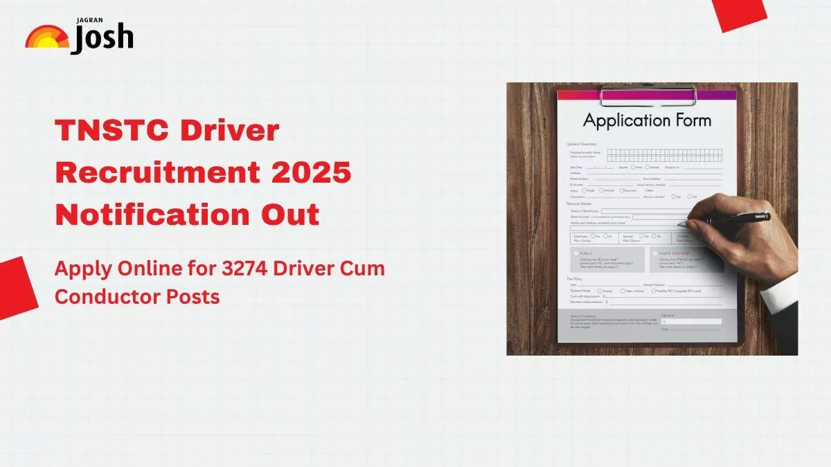 TNSTC Driver Recruitment 2025: Apply for 3274 Driver Cum Conductor Posts at arasubus.tn.gov.in.