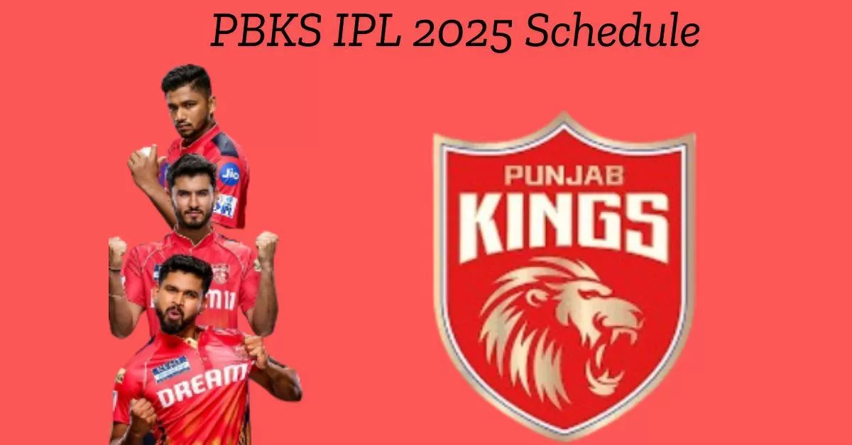 Get here complete PBKS match schedule and timings for Tata IPL 2025