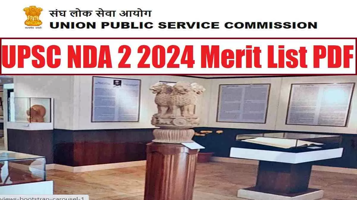UPSC NDA 2 2024 Merit List PDF 