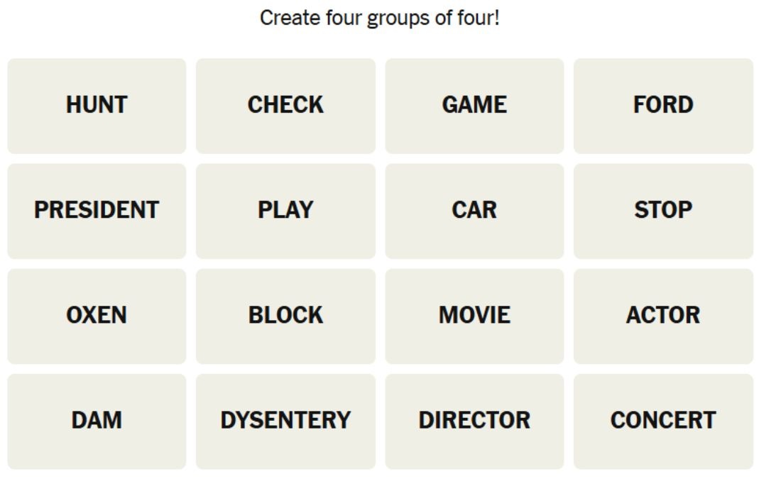 NYT Connections Hints April 14