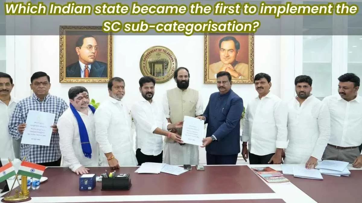 Telangana became the first Indian state for implementing the SC sub-categorisation. 