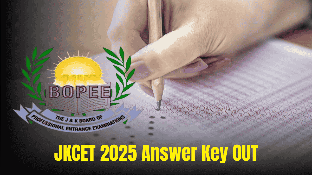 JKCET Provisional Answer Key 2025 OUT