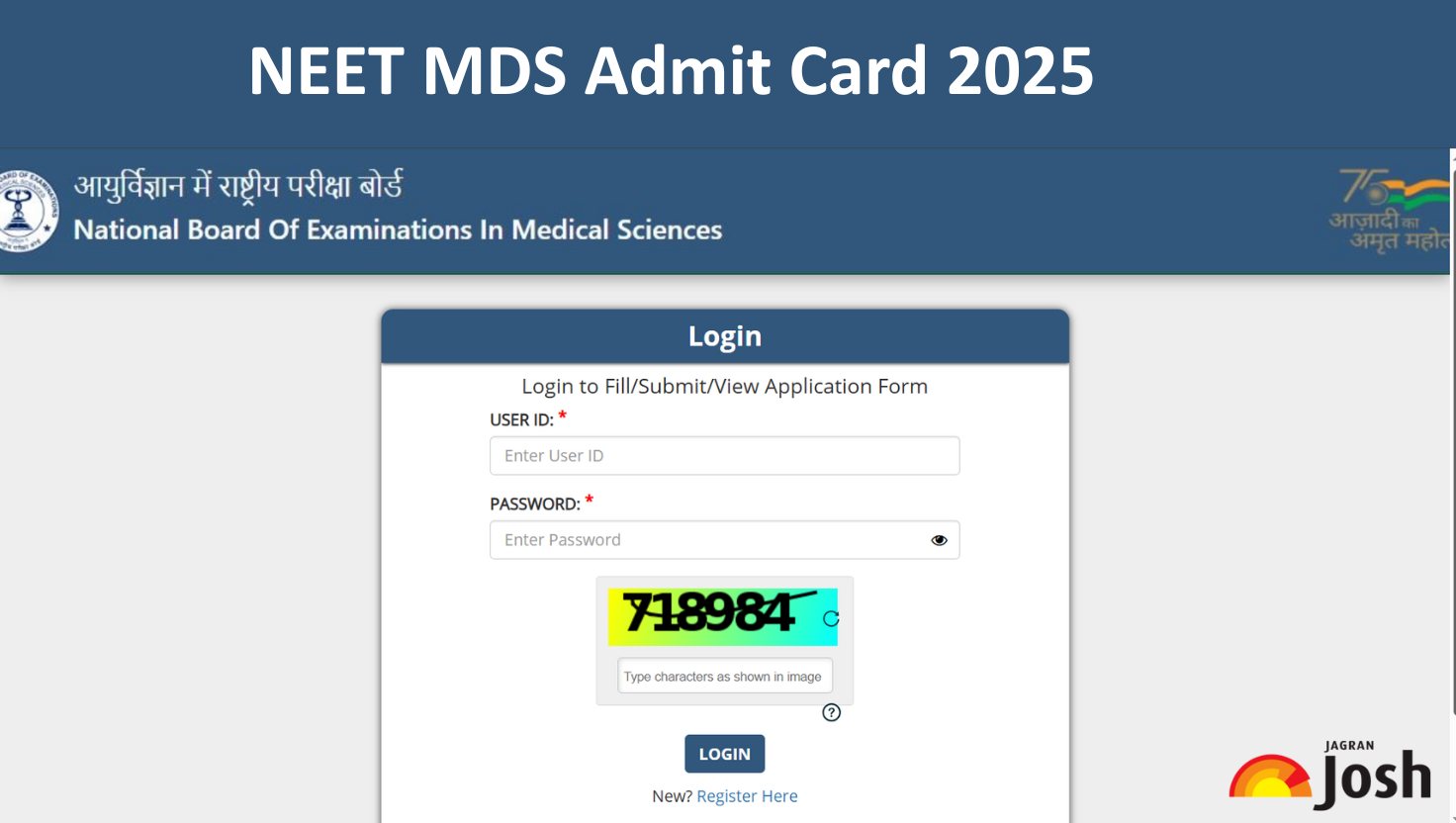 NEET MDS Admit Card 2025 Out at natboard.edu.in: Get Download Link Here 