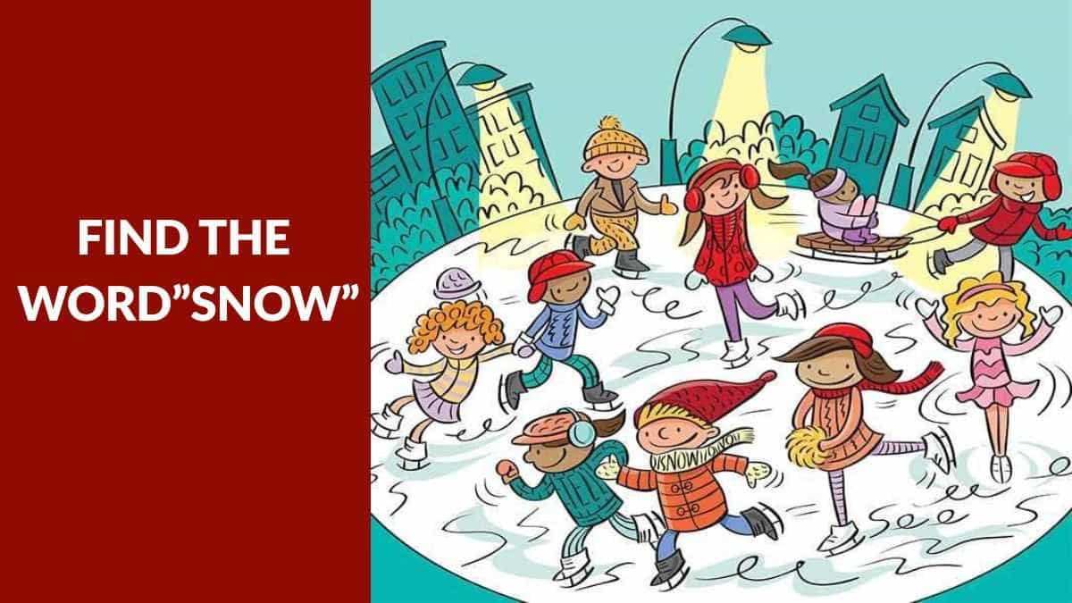 Brain Teaser: Only 2% with hawk eyes can spot the word "SNOW" in 6 seconds! 
