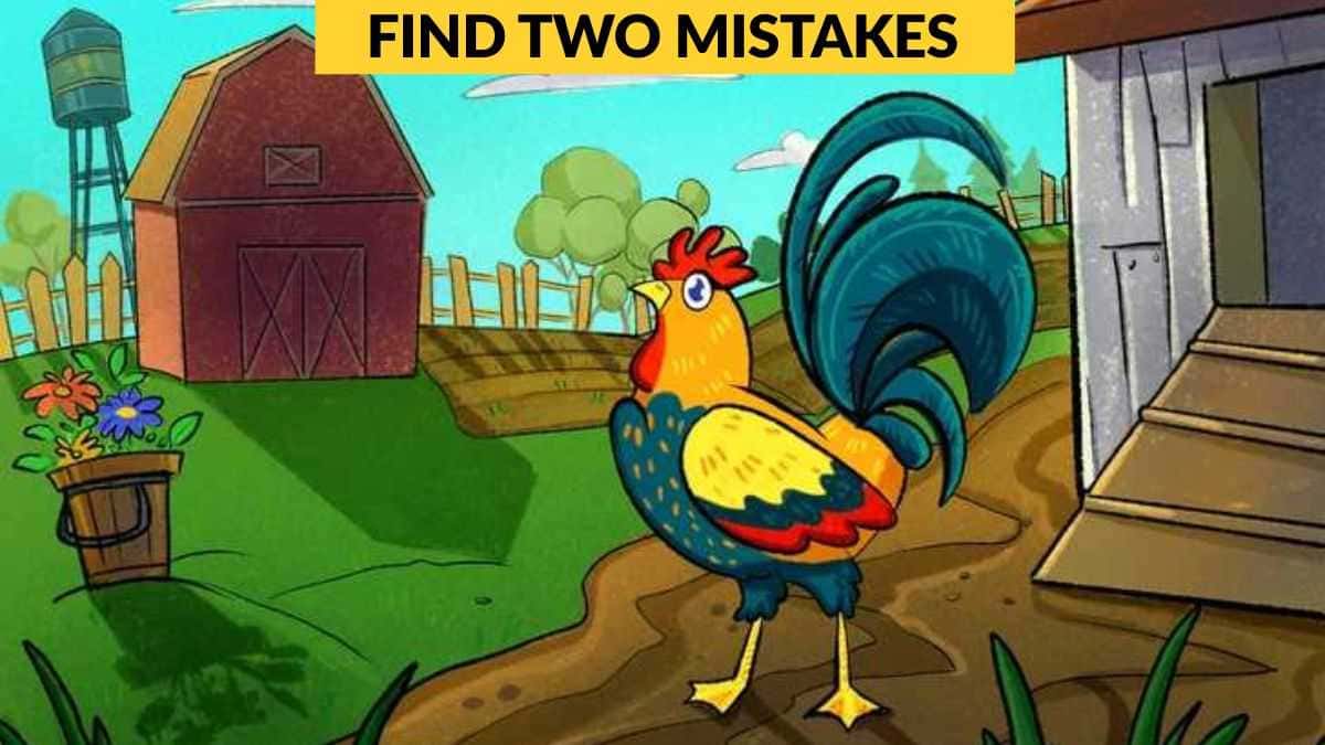 IQ Test: You have a genius brain if you can find the two mistakes in the picture in 9 seconds!